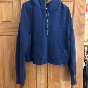 Navy Blue Half-Zip Lulu Scuba